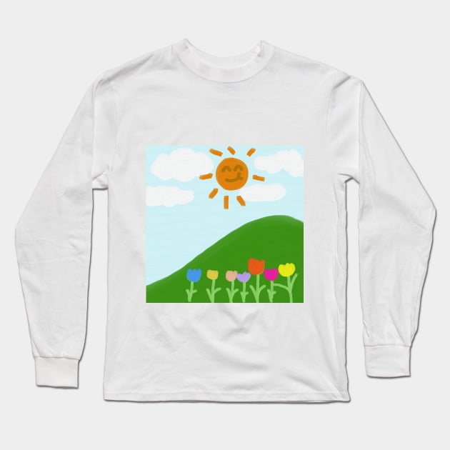 minimalist oil painting Long Sleeve T-Shirt by daisymumi